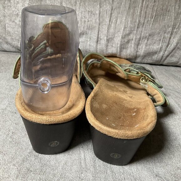 Vionic Sandals Women’s Size 8 Multi Color Snakeskin print Wedge  Strappy EUC - Picture 7 of 14